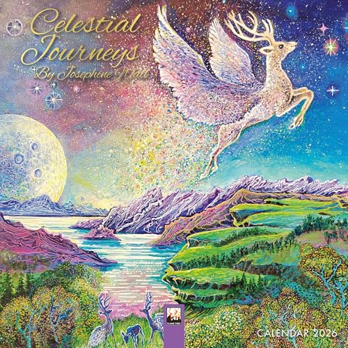 Celestial Journeys by Josephine Wall Mini Wall Calendar 2026 (Art Calendar)