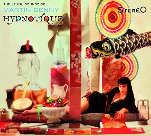 Martin Denny "Hypnotique" CD cover with surreal, colorful mid-century imagery.