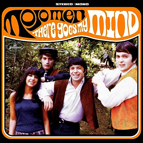 Album cover for "There Goes My Mind" by Mojo Men, featuring a band portrait.