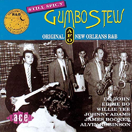 CD cover for “Still Spicy Gumbo Stew” featuring New Orleans R&B musicians.
