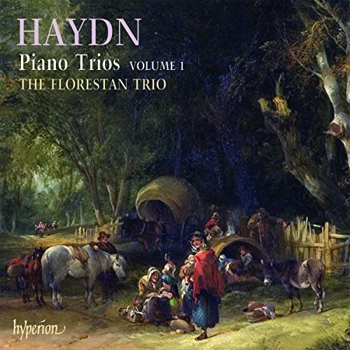 CD cover for Haydn piano trios featuring a pastoral painting.