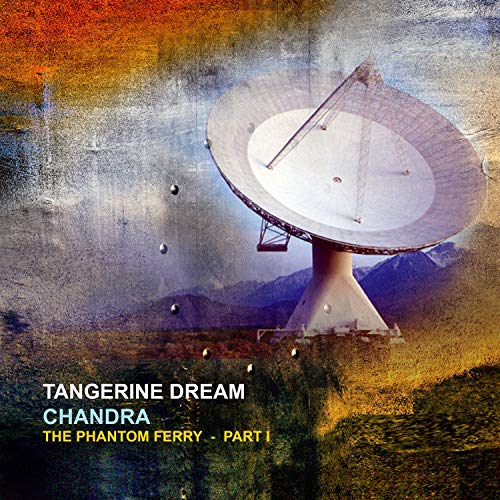 Radio telescope against a blurred, colorful landscape with album title text.