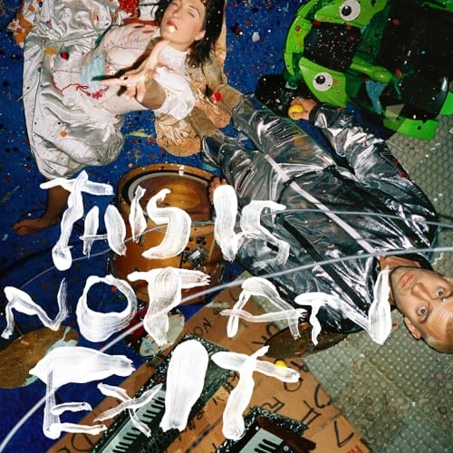 Album cover for Ill Peach’s “This Is Not An Exit” with figures and drums.