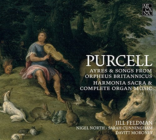CD cover: Orpheus with animals, text "Purcell" and artist names visible.