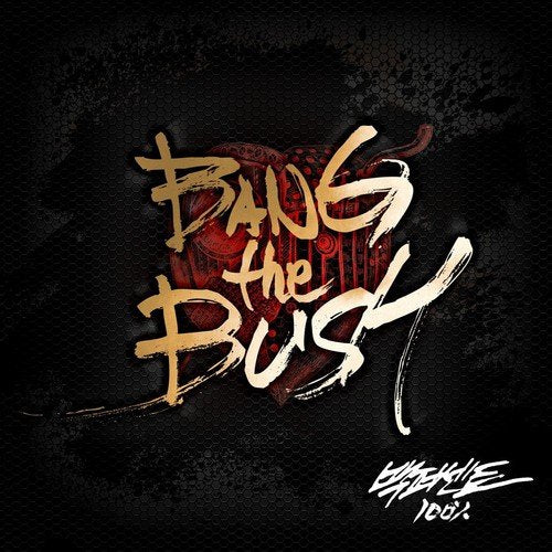 Album cover for “Bang The Bush” with gold lettering and black background.