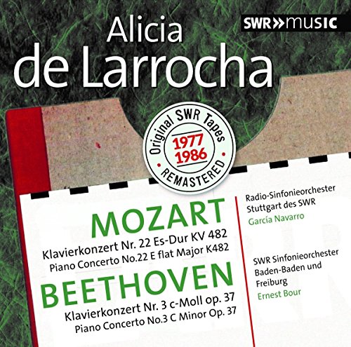 CD cover featuring Alicia de Larrocha, Mozart, and Beethoven piano works.