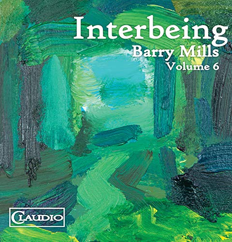 Blu-ray cover for “Interbeing” by Barry Mills, featuring green abstract forest art.