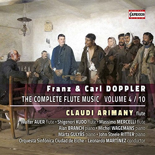 CD cover: painting of people in a room, text “Franz & Carl Doppler”.