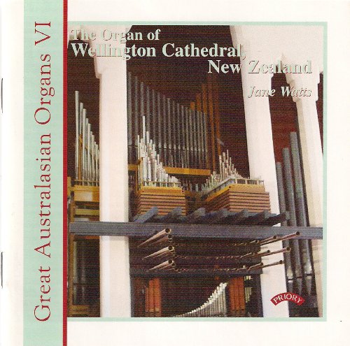 CD cover featuring a close-up of organ pipes in Wellington Cathedral.