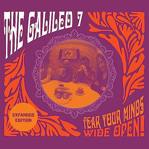 CD cover for The Galileo 7, featuring a psychedelic orange and purple design.
