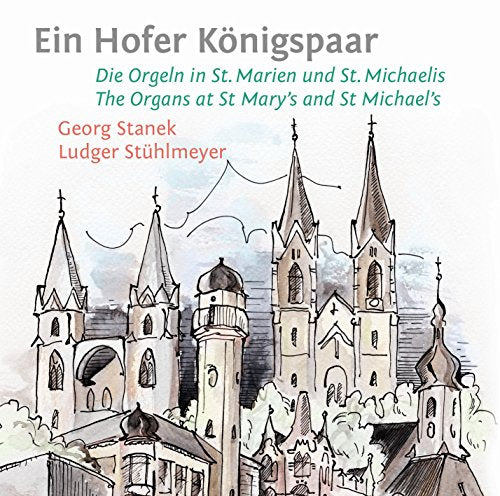 CD cover: Watercolor sketch of church spires, text "Ein Hofer Königspaar".
