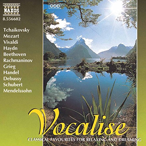 CD cover for "Vocalise" featuring a mountain lake landscape.