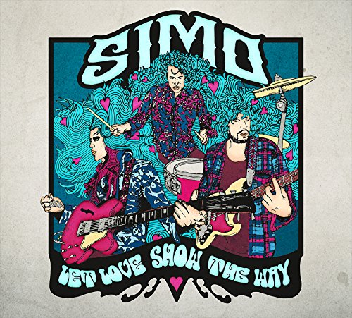 CD cover art: illustrated band with instruments, hearts, and wavy lines.