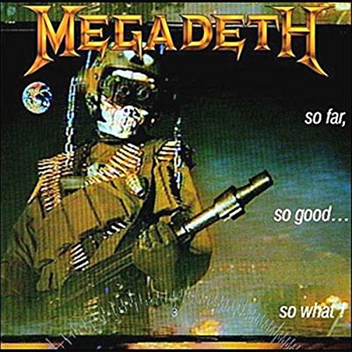 Megadeth album cover featuring a soldier in tactical gear holding a weapon.