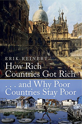 Book cover showing a contrast between a grand European plaza and a poor settlement.