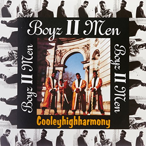 Boyz II Men album cover, "Cooleyhighharmony," featuring the group in robes.