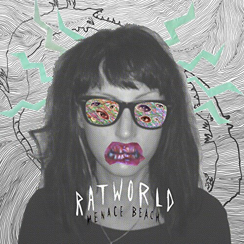 CD cover: black and white portrait with colorful eyes and lips.