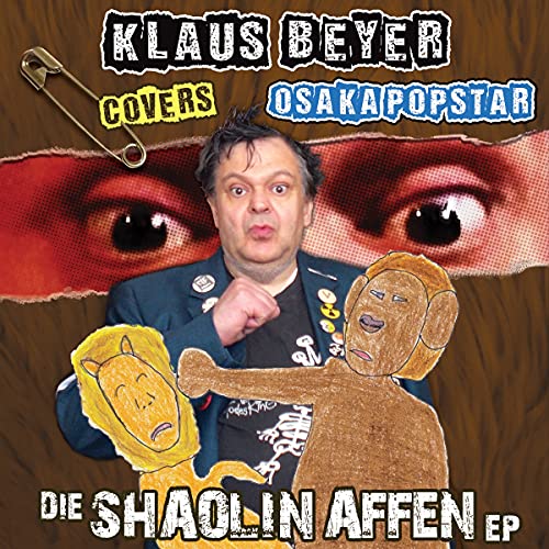 Vinyl record cover featuring Klaus Beyer, a monkey puppet, and large eyes.