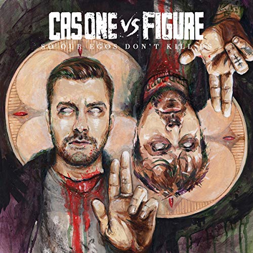 CD cover art featuring a man and a floating, distressed head.