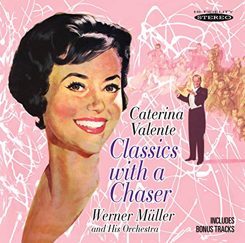 Album cover featuring a portrait of Caterina Valente against a pink abstract background.
