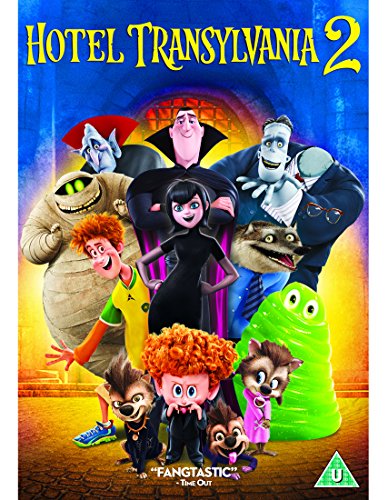 Hotel Transylvania 2" DVD cover featuring colorful monster characters.