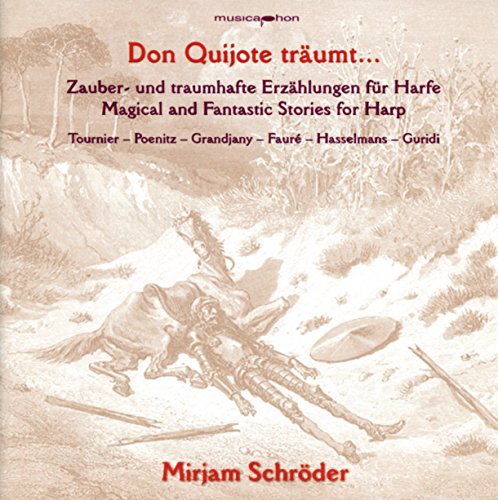 CD cover: Don Quijote dreaming, harp music by Mirjam Schröder.