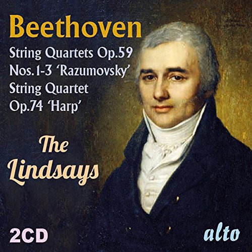 CD cover featuring a portrait of Ludwig van Beethoven and text details.