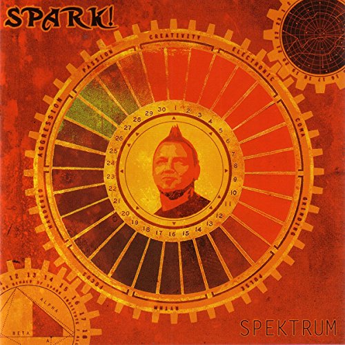 CD cover: a punk with a mohawk inside a colorful, gear-filled circle.