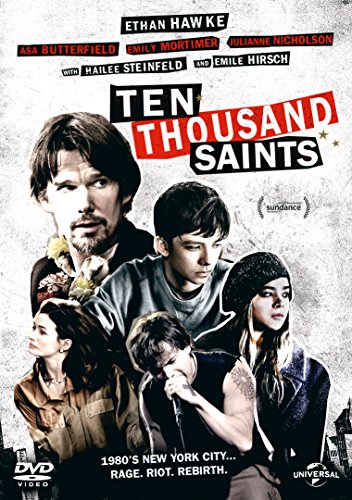 Ten Thousand Saints" DVD cover featuring Ethan Hawke and Asa Butterfield.