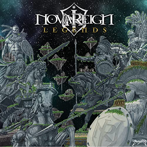 CD cover art depicting fantastical warriors on horseback against a starry sky.
