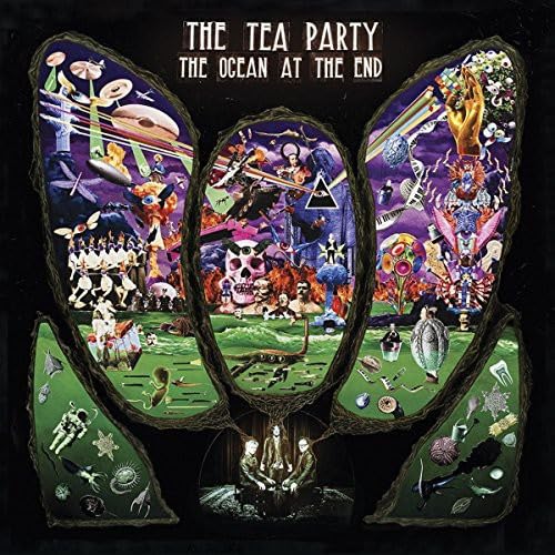 Album cover for The Tea Party’s “The Ocean At The End” with surreal imagery.