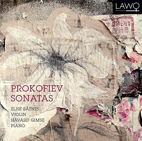 CD cover with floral sketch, text “Prokofiev Sonatas”, and artist names.
