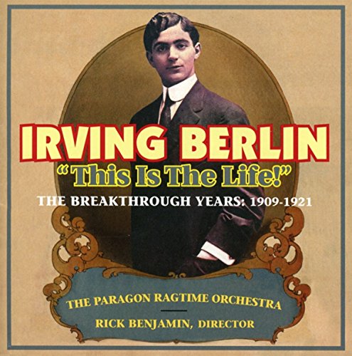 CD cover featuring a portrait of Irving Berlin and ornate text.