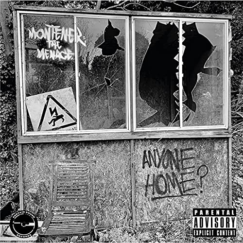 CD cover for "Montener The Menace" featuring a broken window facade.