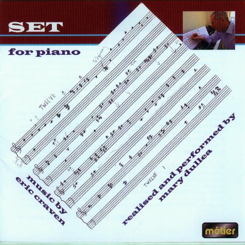 CD cover with sheet music and a pianist in the upper right.