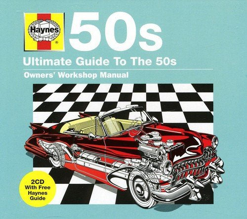CD cover for "Haynes Ultimate Guide To The 50s" with a red car.