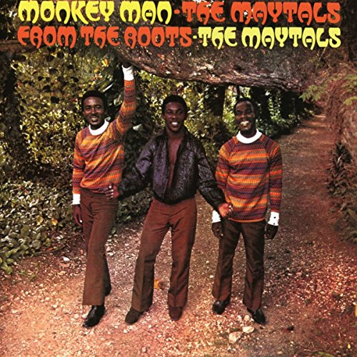 Three men standing on a dirt path under a tree, album cover for The Maytals.