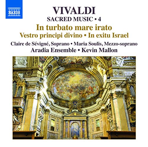 CD cover for Vivaldi’s Sacred Music Vol. 4, featuring a church interior.