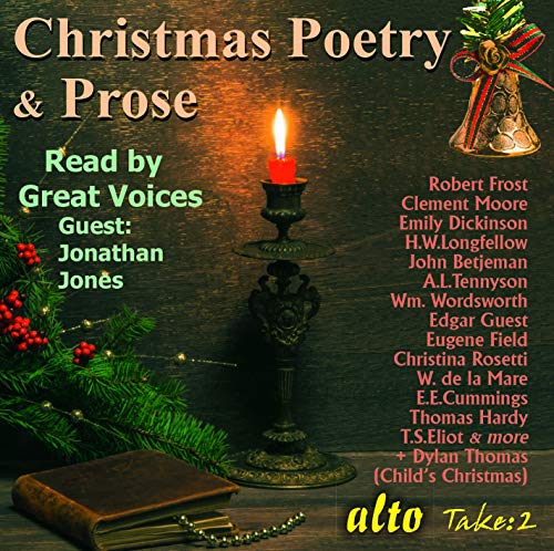 CD cover for Christmas poetry and prose read by famous voices.