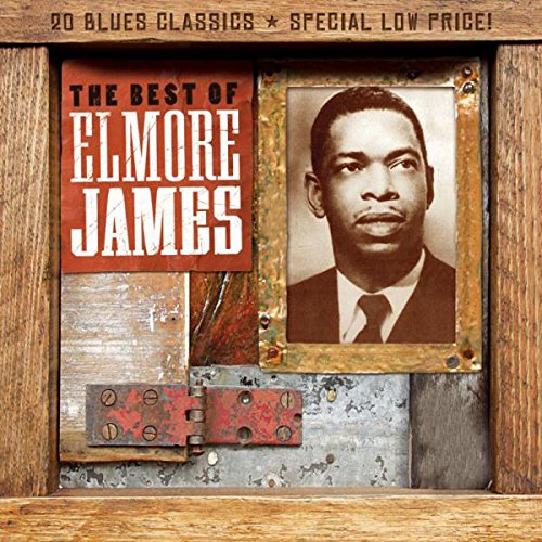 CD cover for Elmore James, featuring a portrait in a rustic frame.