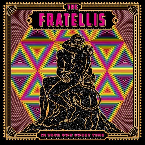 Vinyl album cover for The Fratellis, featuring a couple in a starry design.