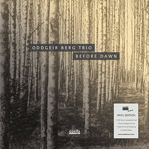 Vinyl record cover: birch forest with album title “Before Dawn”.