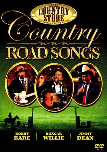 DVD cover for “Country Road Songs” featuring country musicians and landscapes.