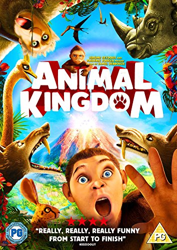 DVD cover for "Animal Kingdom" featuring cartoon animals and a boy.