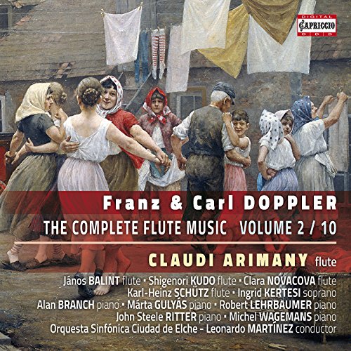 CD cover featuring a 19th-century painting of people dancing in a village.