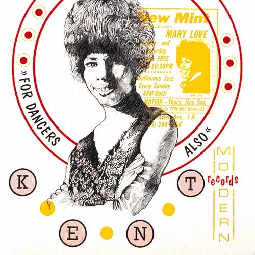 Record cover featuring a sketched portrait of Mary Love with text and dots.