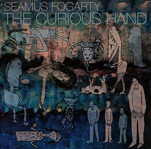 CD cover art: abstract figures in blue and gray, titled "The Curious Hand".