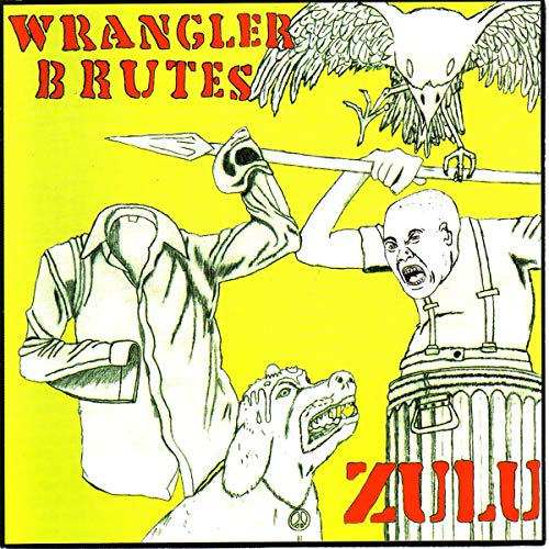 Yellow CD cover with sketched figures, an eagle, and the title “Zulu”.