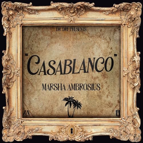 CD cover for Marsha Ambrosius’ “Casablanco” with ornate gold frame.