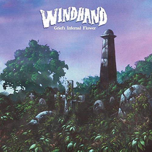 CD cover: graveyard scene with a stone monument and lush greenery.